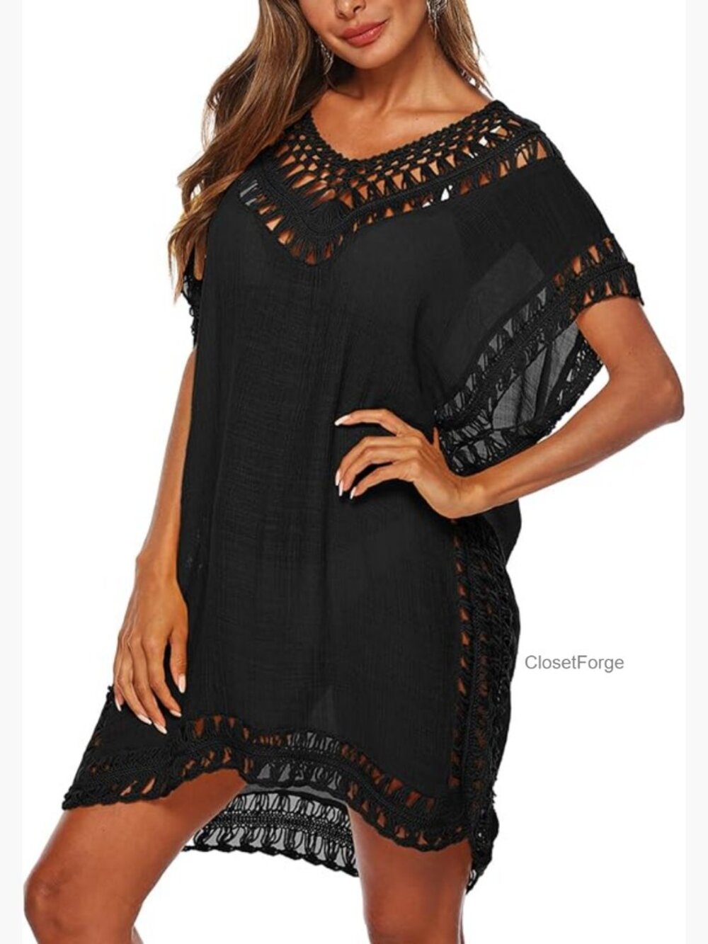 Hollow Out Swimsuit Cover Up Beach Bathing Suit Bikini Coverup